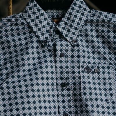 Chemise Wrangler pour garçon ★ Motif bleu