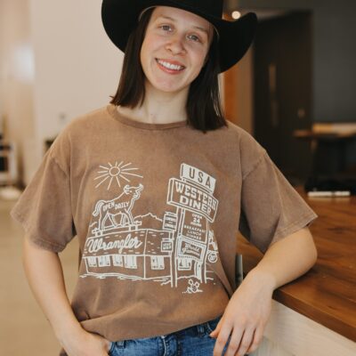 Chandail retro brun - Wrangler